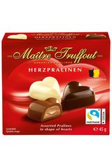 Maitre Truffout Herzpralinen - Bouquet בוקט פרחים